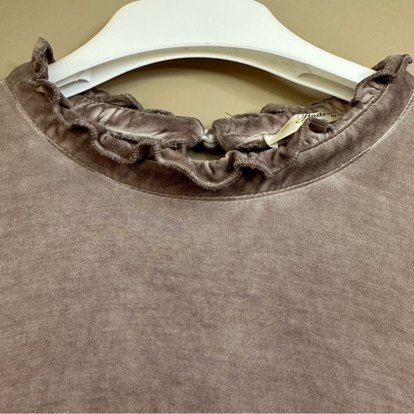 Andree by Unit Large Long Sleeve Shirt Bell Sleeves Ruffle Boho Hippie Minimalis - Picture 6 of 6